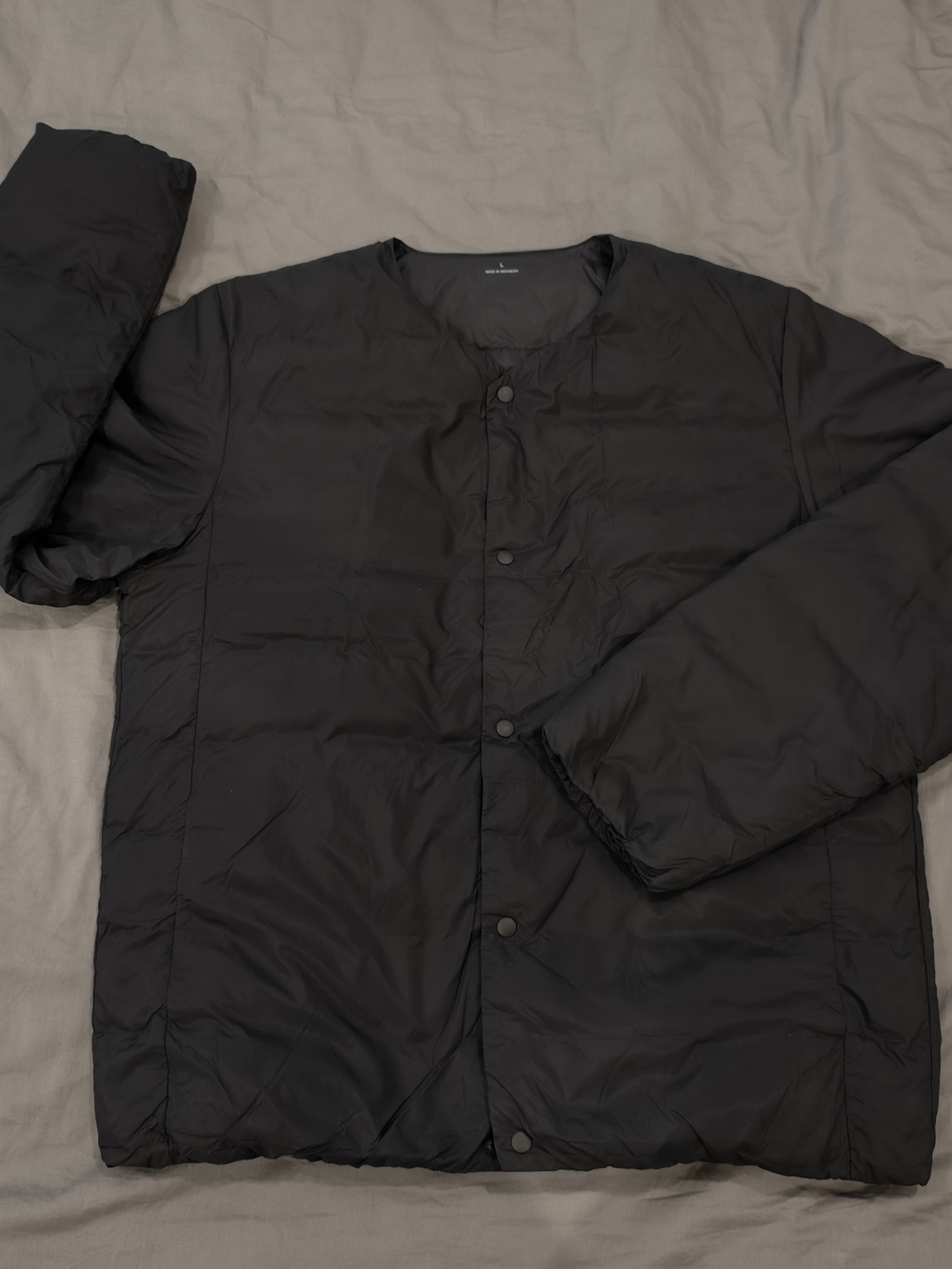 MUJI Lightweight Down Collarless Jacket